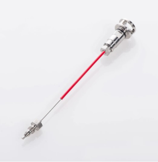 Needle Seat, 0.12mm ID, 0.8mm OD, PEEK™, 600 bar, alternative to Agilent®, Part Number: G1367-87012