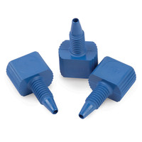 PEEK Fingertight Fittings, Blue, Flat, 1/16, 10-32, 5000psi, 10-pk, Part Number: 25324